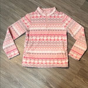 The Children's Place Pink and Gray Patterned Sweatshirt